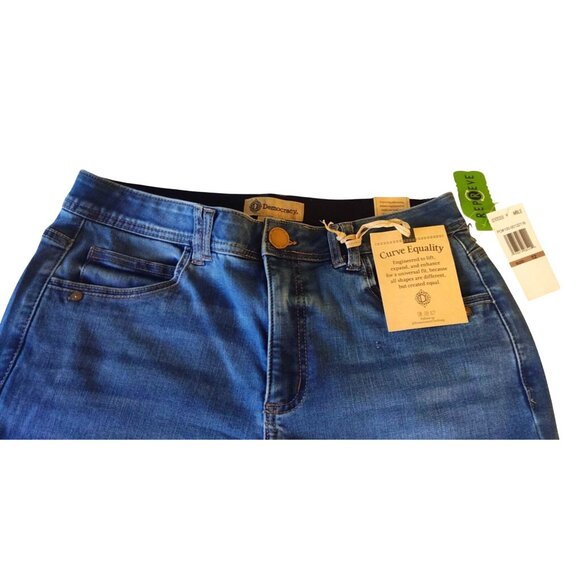 Democracy Womens 12 High Rise Slim Straight  Jeans W/Ab Technology Curv Equality - Picture 4 of 15